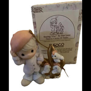 🌼Enesco Precious Moments Collection 1998 Saying “Oui” To Our Love Ornament